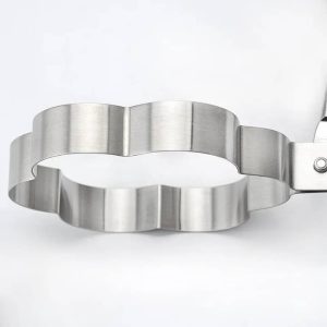 Stainless steel egg and pancake molds set