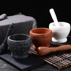 Resin pestle and motor